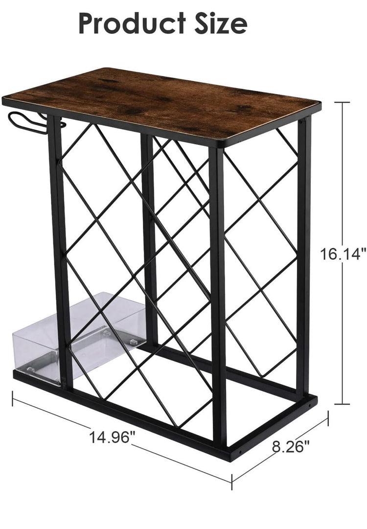 Redwine Rack Bottle Organizer, Hold 8 Bottles and 4 Glass Cup Rack Redwine Holder, Freestanding Wine Rack for Home, Kitchen, Bar, Wine Cellar, Cabinet