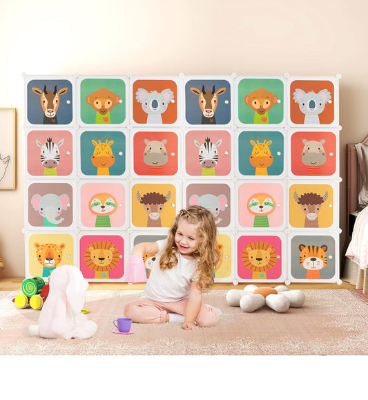 12 Cube Closet Shelves Comoe White For kids