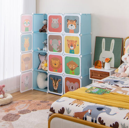 12 Cube Closet Shelves Comoe for kids