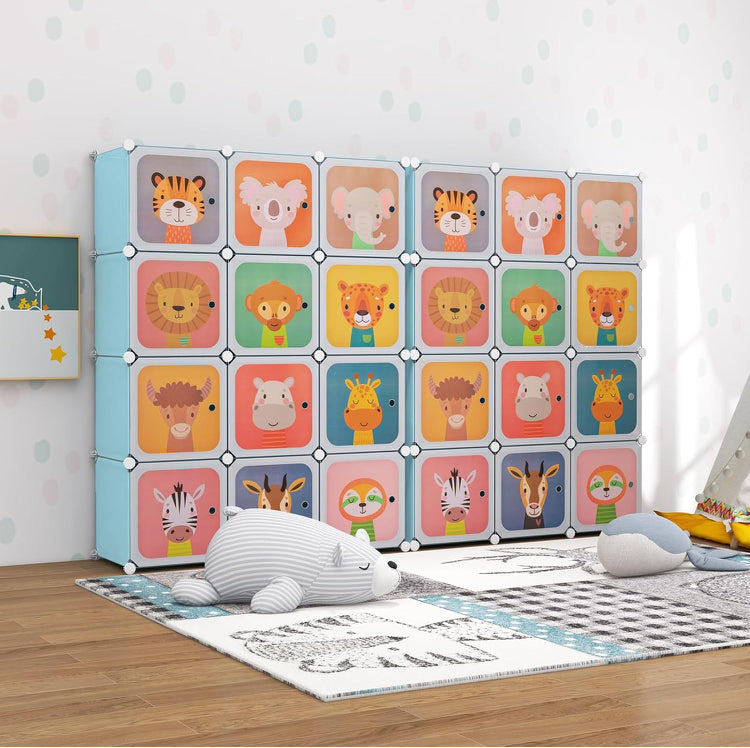 12 Cube Closet Shelves Comoe for kids