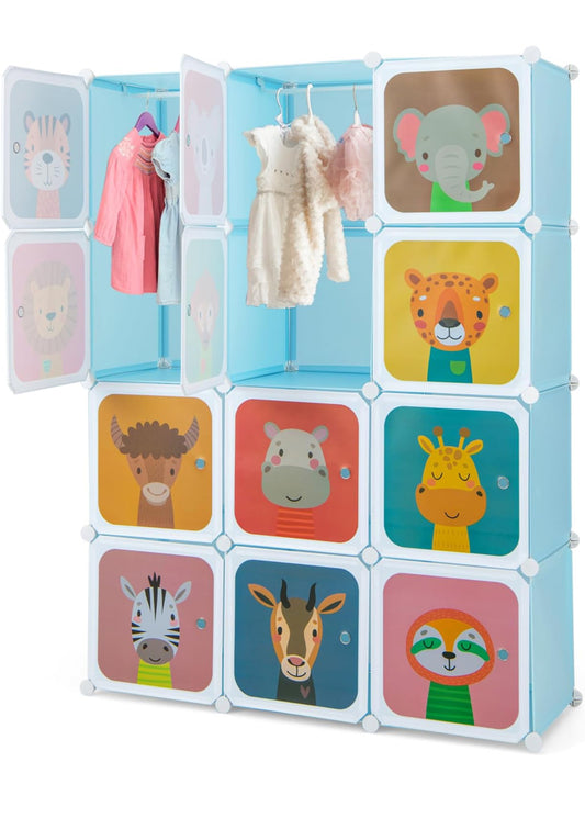 12 Cube Closet Shelves Comoe for kids