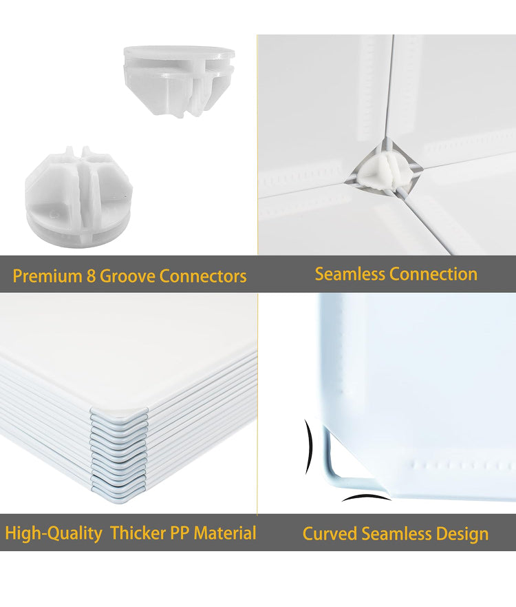 Cube Storage Organizer, DIY Portable 12-Cube Closet Clothes Organizer and Storage Shelving, Modular