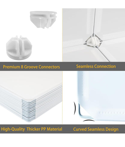 Cube Storage Organizer, DIY Portable 12-Cube Closet Clothes Organizer and Storage Shelving, Modular