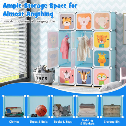 12 Cube Closet Shelves Comoe for kids