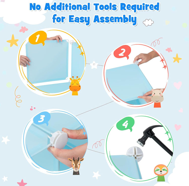 12 Cube Closet Shelves Comoe for kids