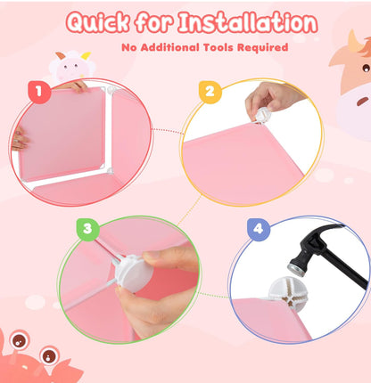 12 Cube Closet Shelves Comoe for kids