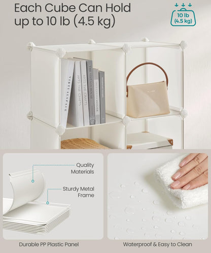 12 Cube Closet Shelves Comoe White